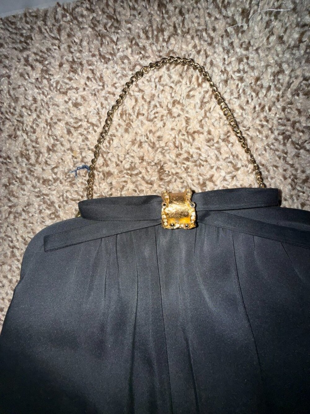 After Five Black and Gold Clutch